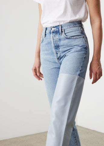 Pieced 90's Pinch Waist Jeans