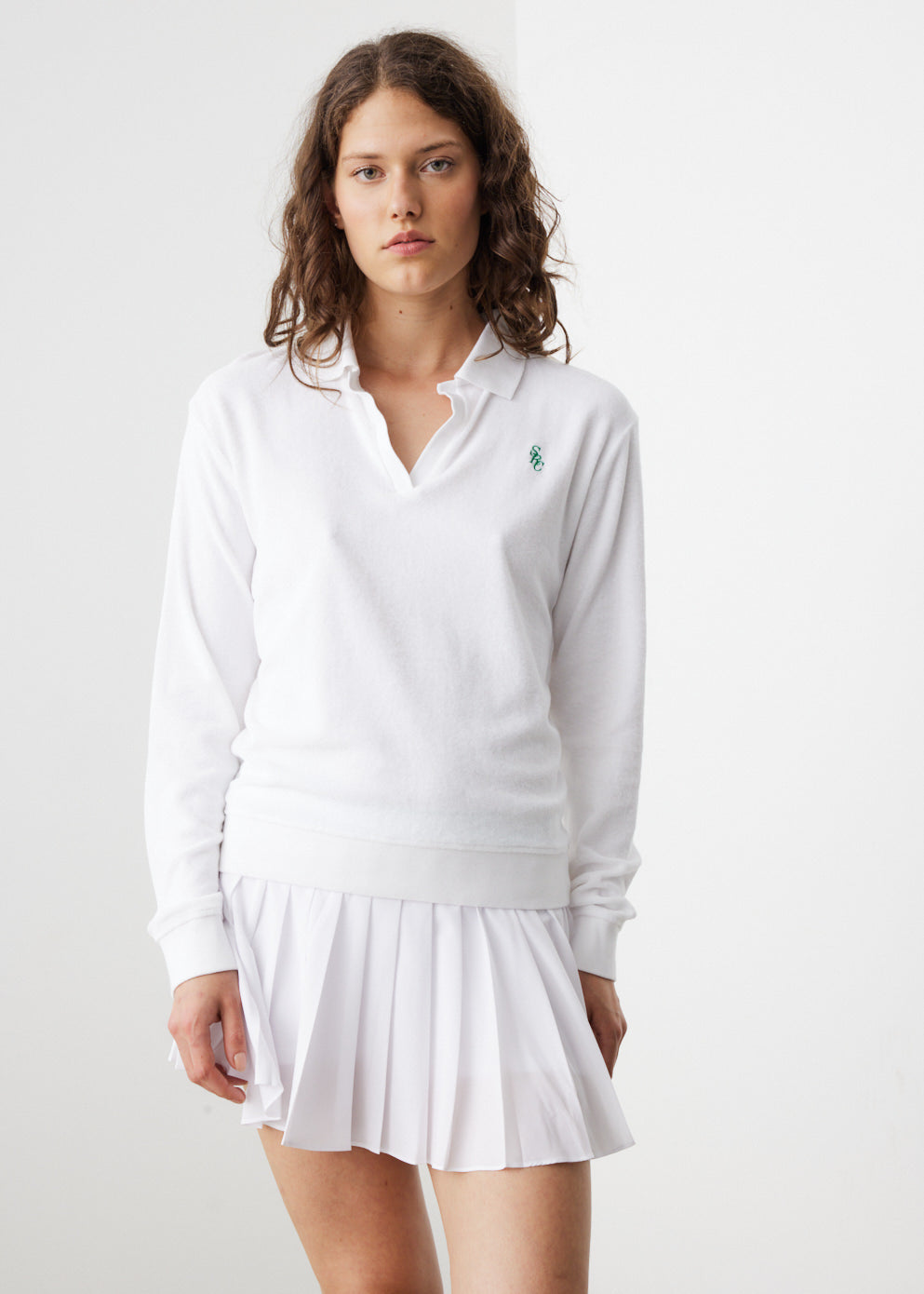 Long Sleeve SRC Terry Polo Shirt