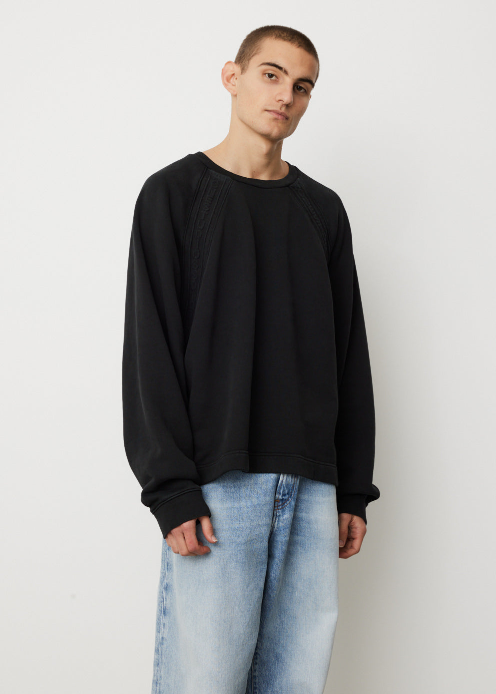 Farmy Chain Rib Crewneck Sweatshirt