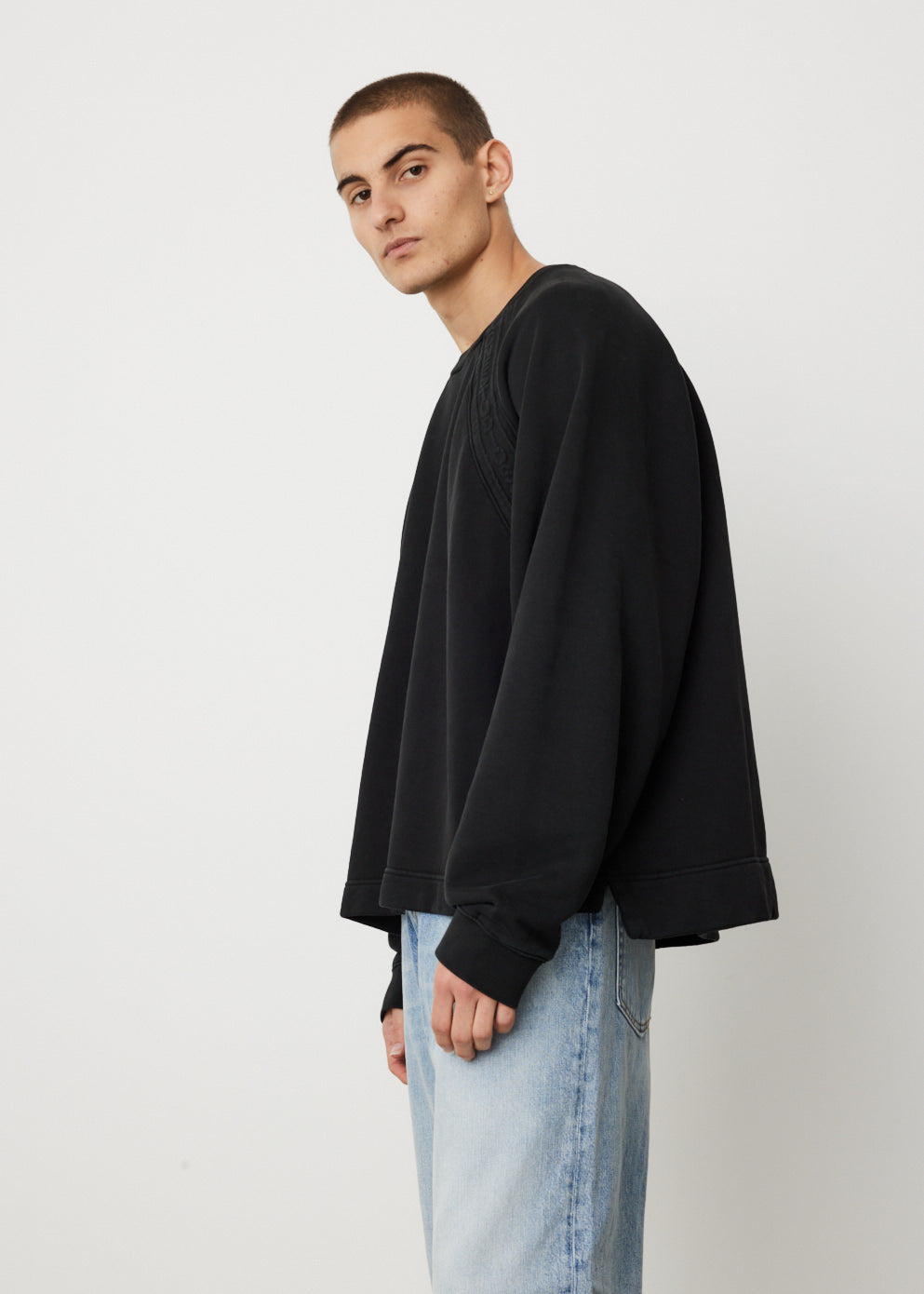 Farmy Chain Rib Crewneck Sweatshirt