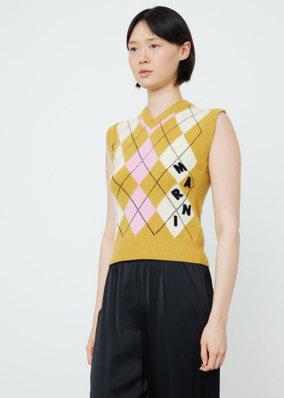 Sleeveless V Neck Sweater