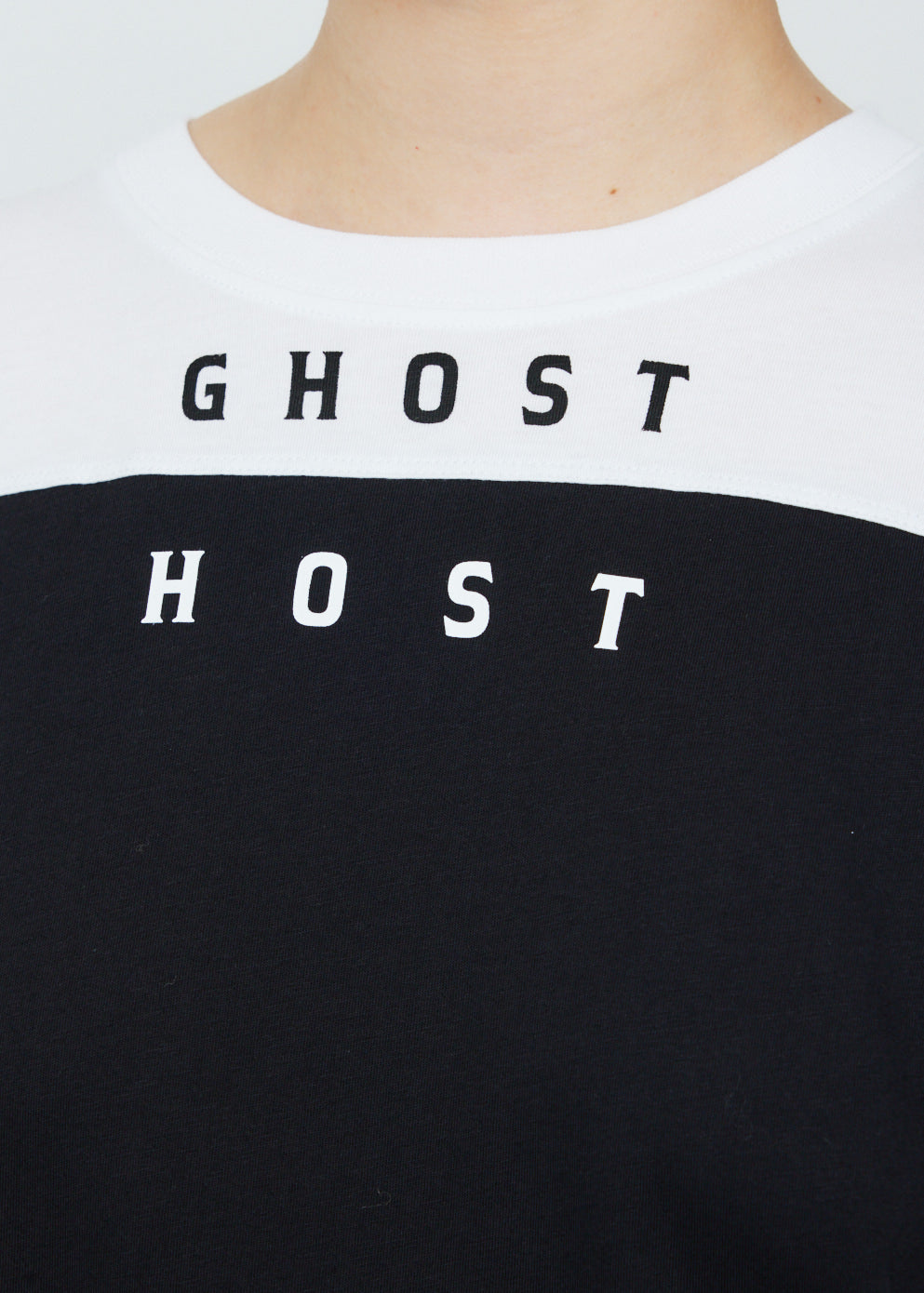 Big Fit Bicolour Americano T-Shirt Ghost Print