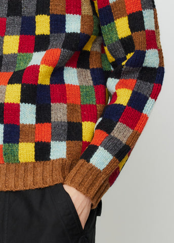 Crew Hand Knit Patchwork