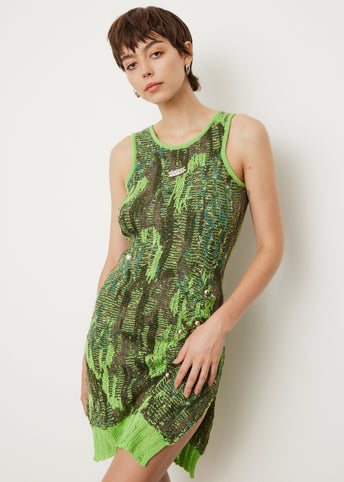 Grunge Sleeveless Knit Dress