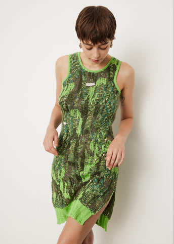 Grunge Sleeveless Knit Dress