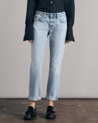Dre Low-Rise Slim Boyfriend Jeans