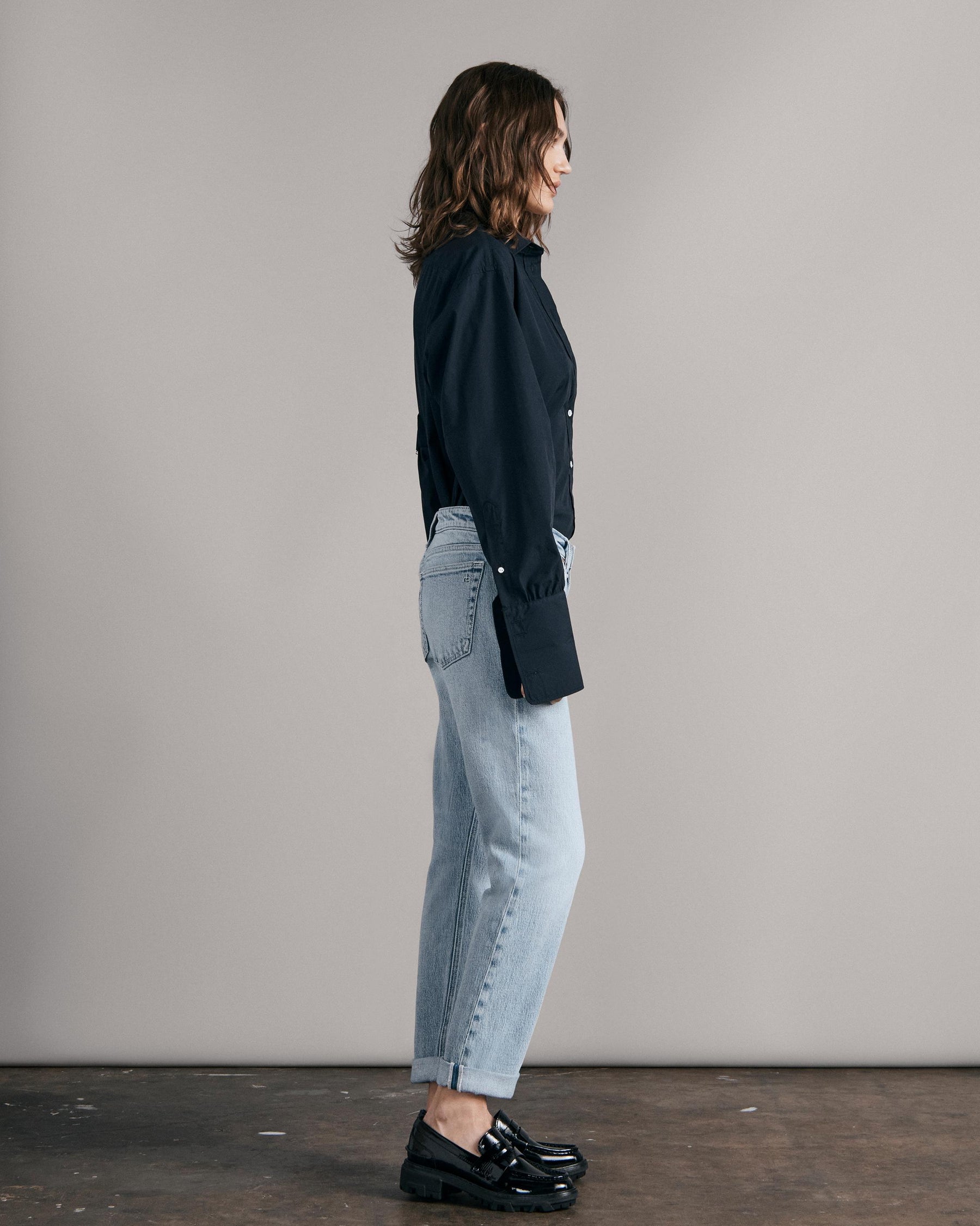 Dre Low-Rise Slim Boyfriend Jeans