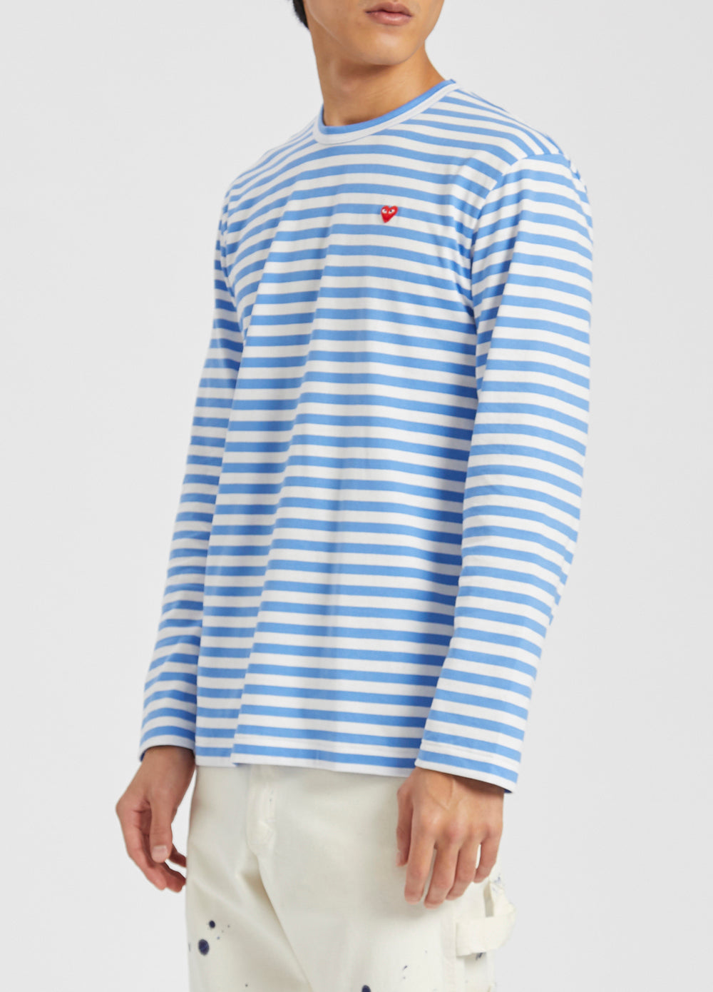 Comme des garcons play cheap t 218 ls stripe tee