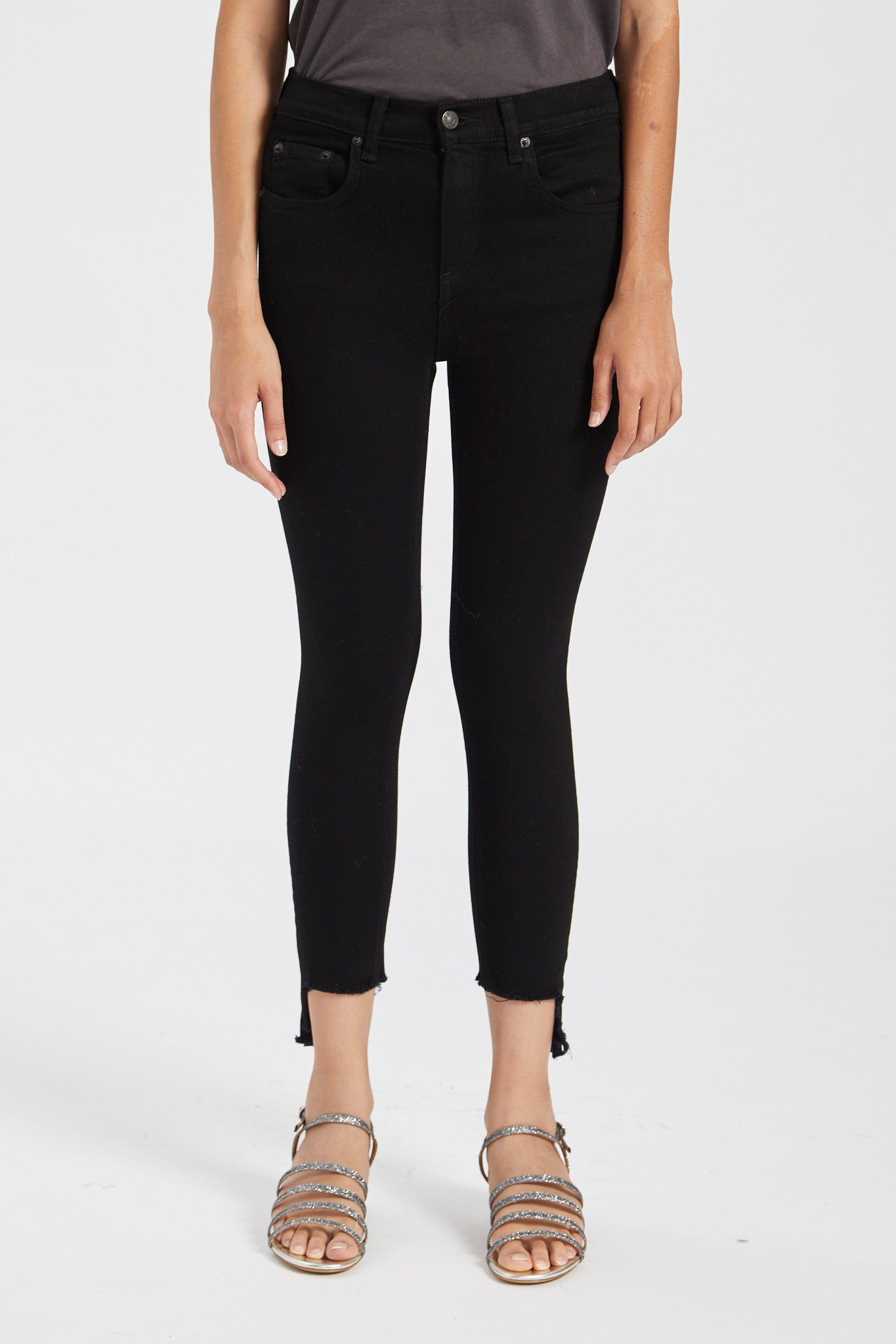 High Rise Ankle Skinny Jean
