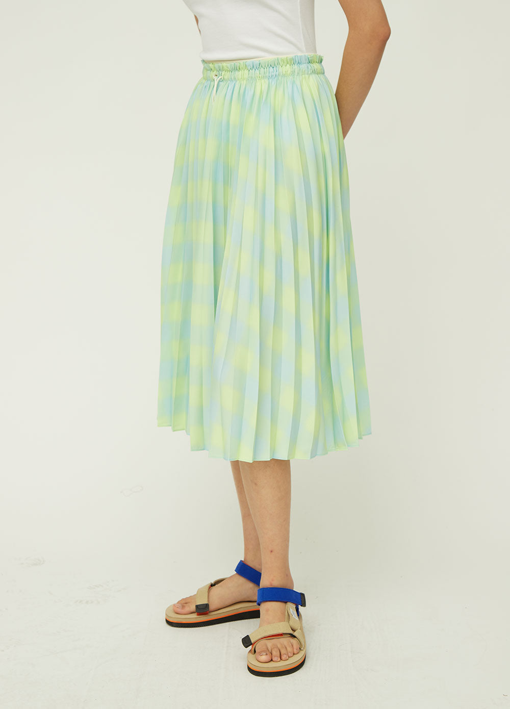 PSWL Gingham Pleated Skirt