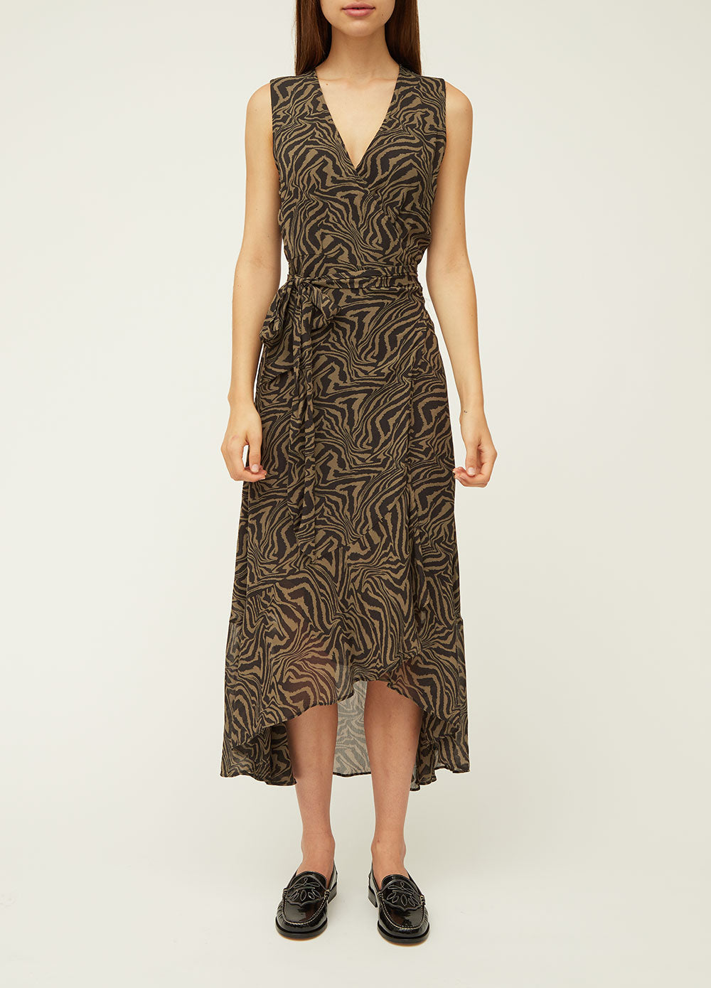 Georgette Tank Wrap Dress