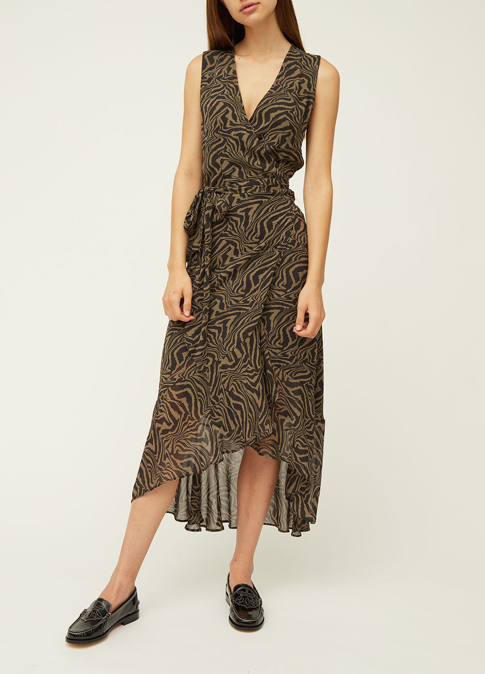 Georgette Tank Wrap Dress