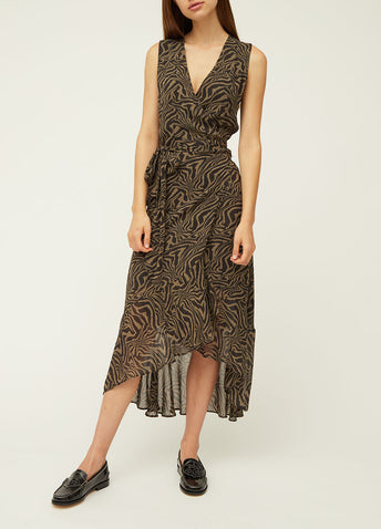 Georgette Tank Wrap Dress