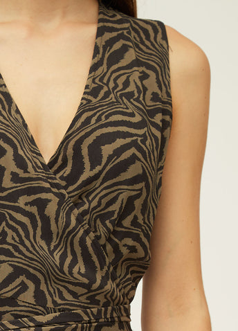 Georgette Tank Wrap Dress