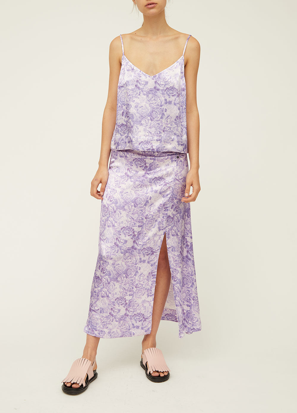 Heavy Satin Pin Skirt