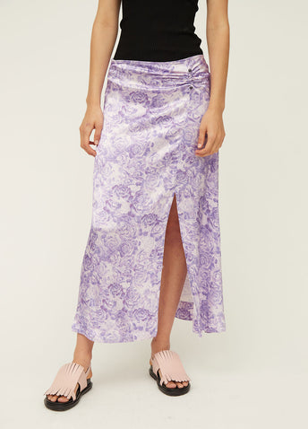 Heavy Satin Pin Skirt