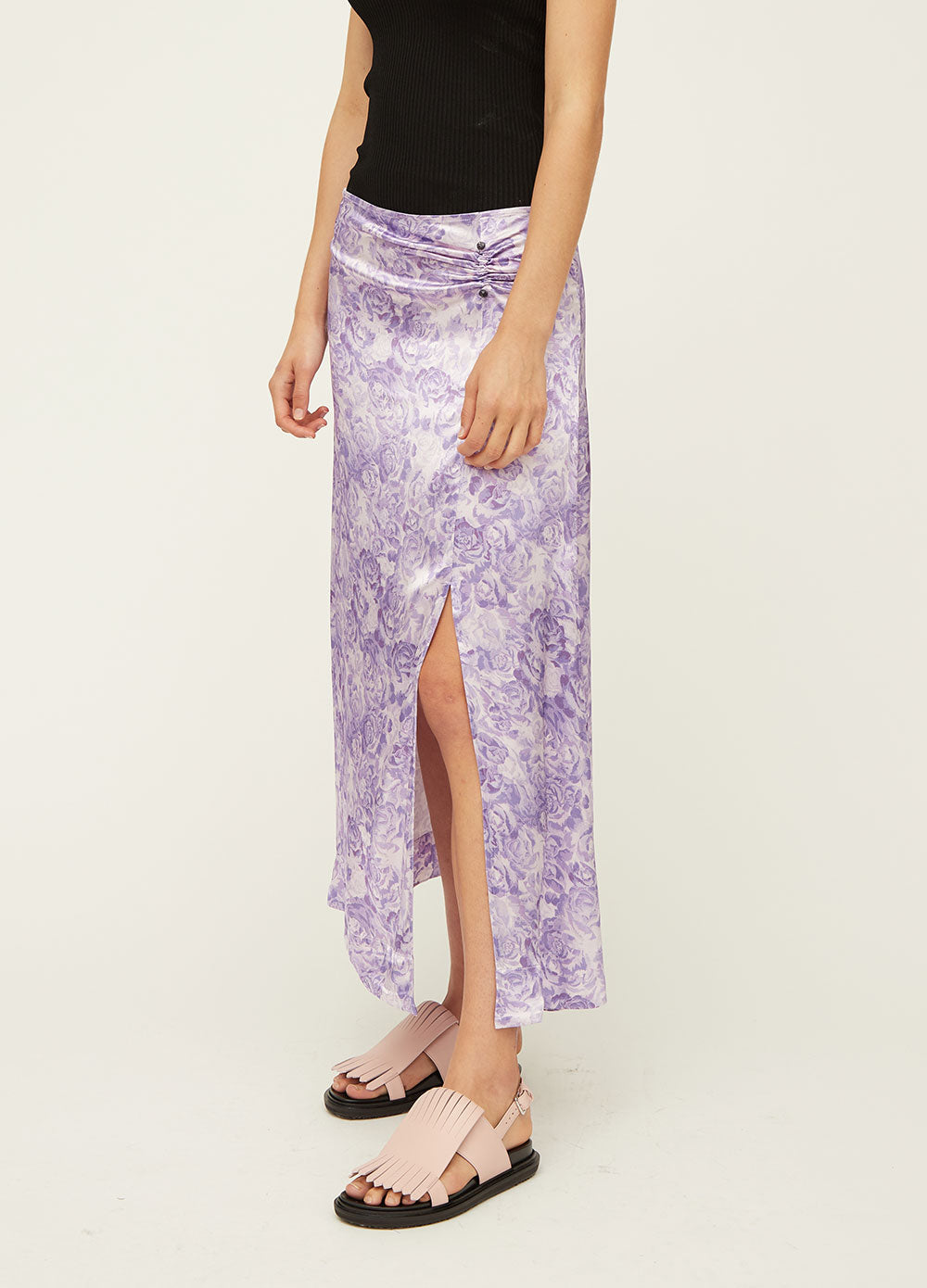 Heavy Satin Pin Skirt