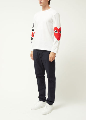 Comme Play T258 LS logo T Wht XL