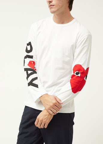 Comme Play T258 LS logo T Wht XL