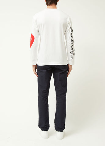 Comme Play T258 LS logo T Wht XL