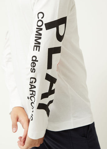 Comme Play T258 LS logo T Wht XL