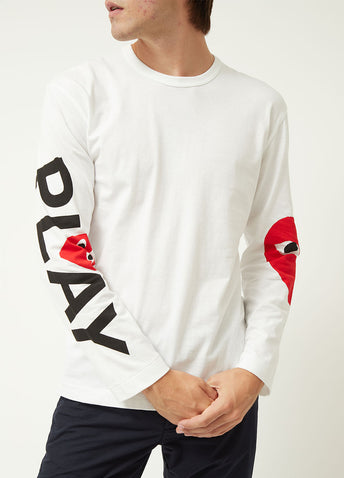 Comme Play T258 LS logo T Wht XL
