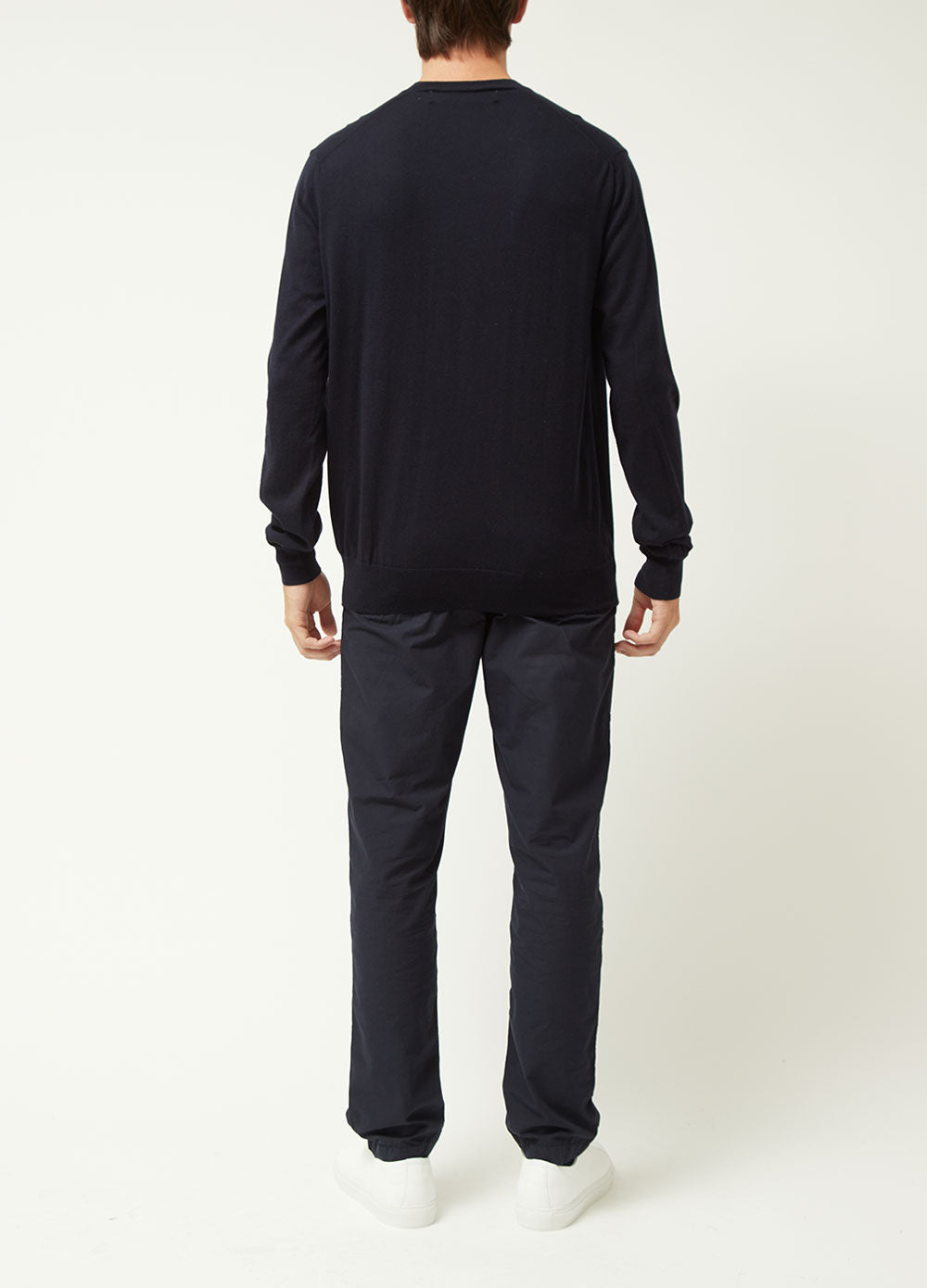 Comme Play N052 V-neck Knit Navy L