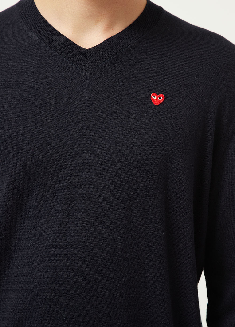 Comme Play N052 V-neck Knit Navy L