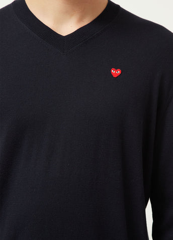 Comme Play N052 V-neck Knit Navy L