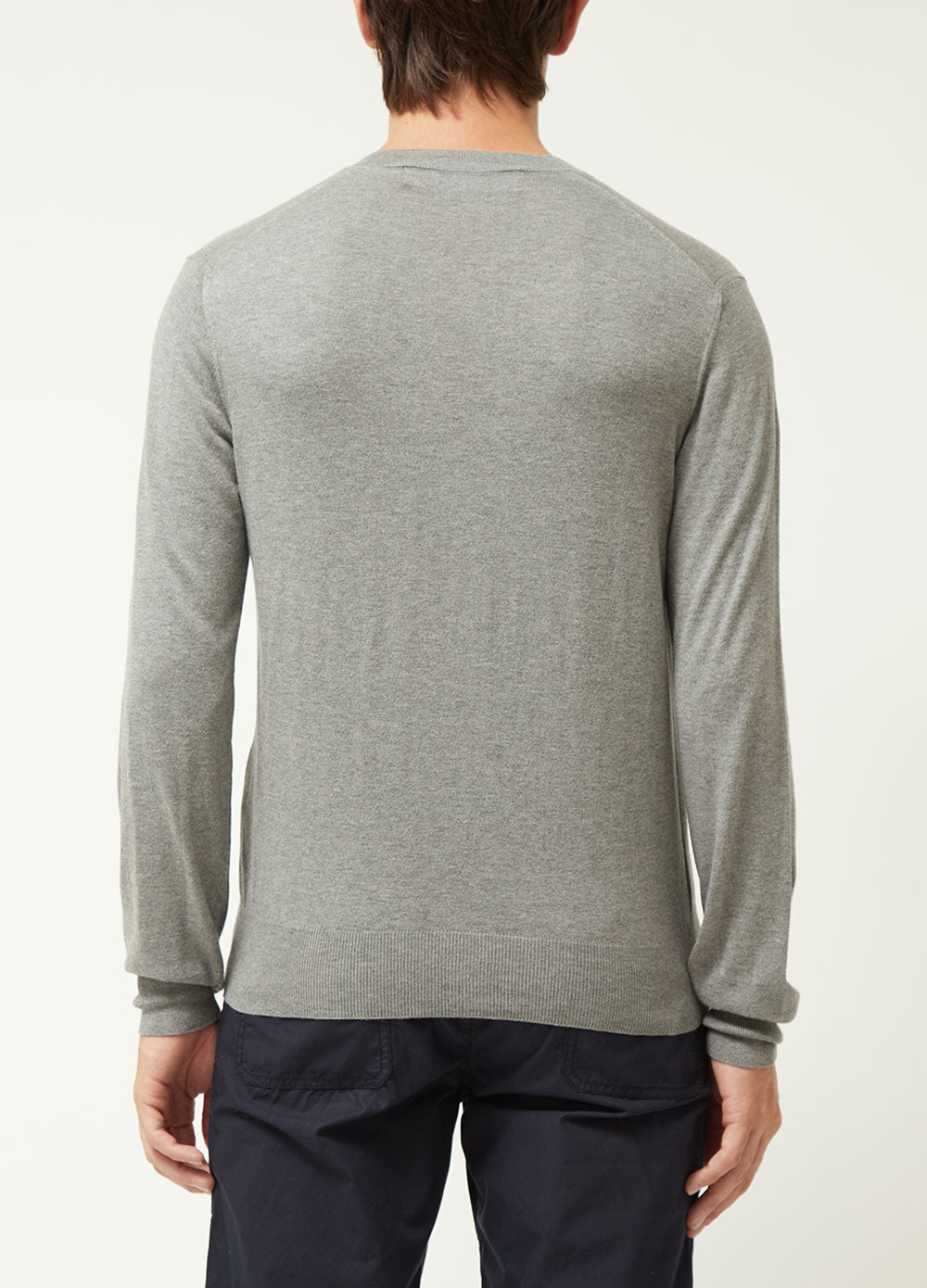 Comme Play N052 V-neck Knit Grey L