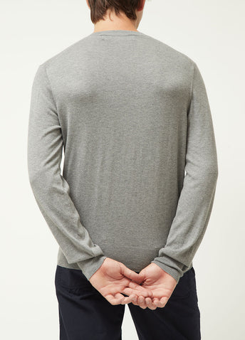 Comme Play N052 V-neck Knit Grey L
