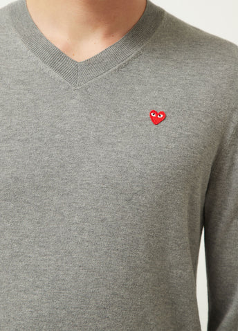 Comme Play N052 V-neck Knit Grey L