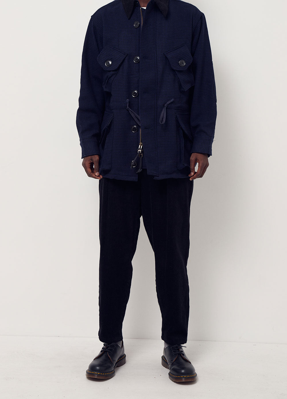 Half coat shop with shirt