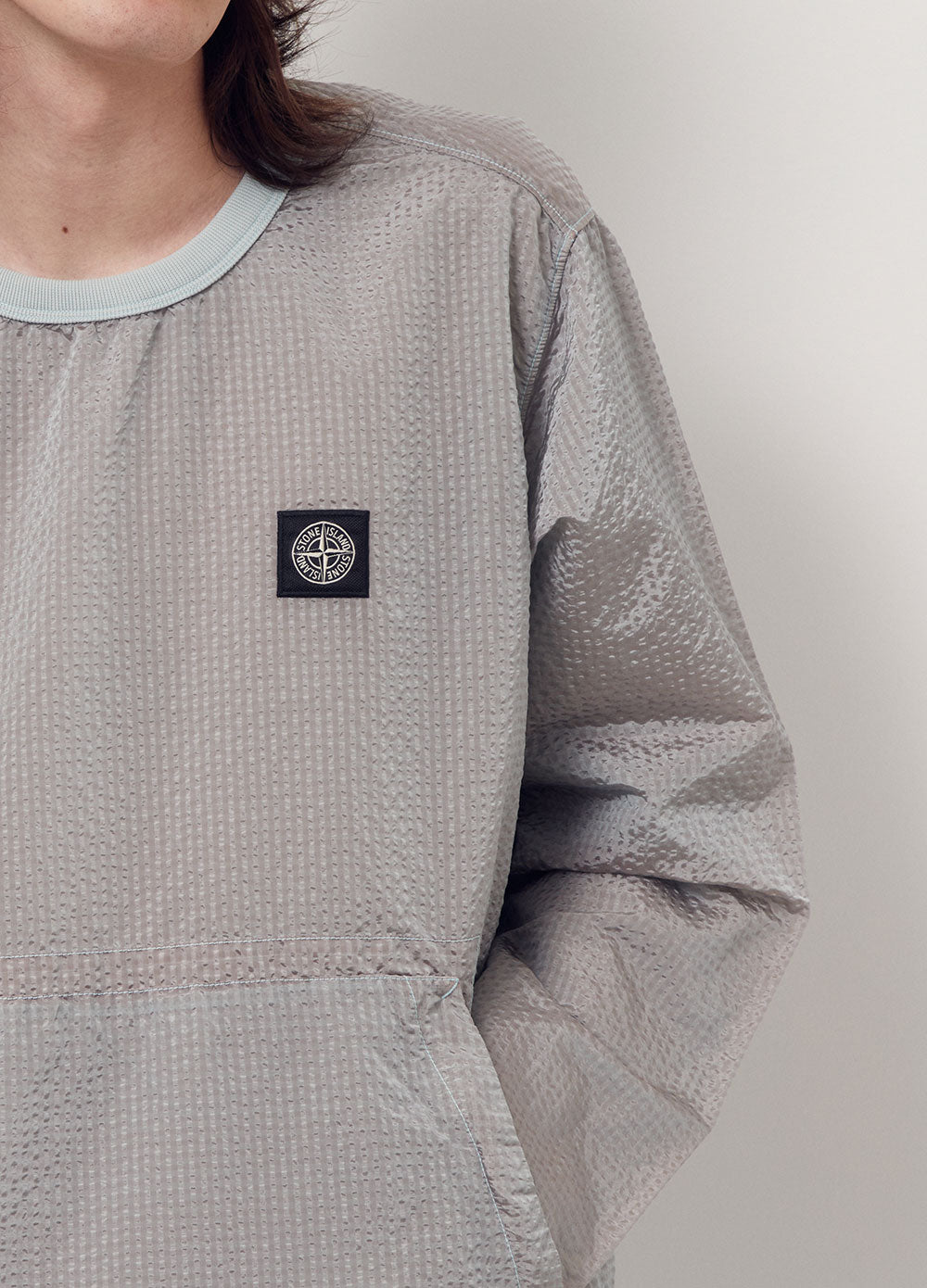 Seersucker Pullover Jacket