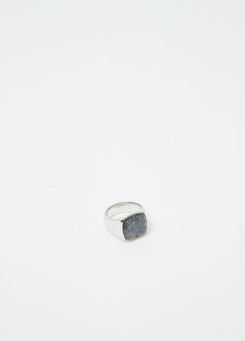 Cushion Larvikite Ring