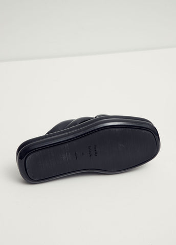 Patent Platform Sandals