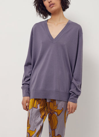 Million Print V-neck Sweater