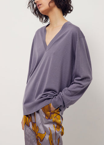 Million Print V-neck Sweater