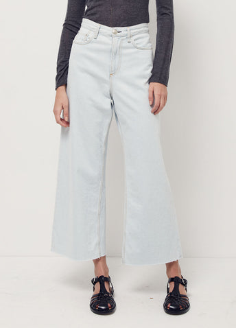 Ruth Super High-Rise Ankle Wide Leg Jeans