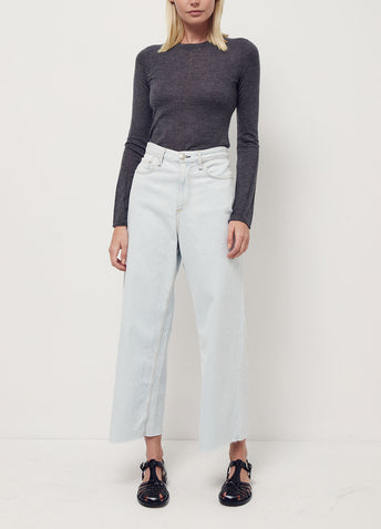 Ruth Super High-Rise Ankle Wide Leg Jeans