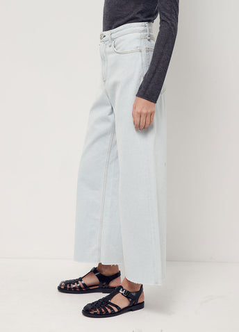 Ruth Super High-Rise Ankle Wide Leg Jeans
