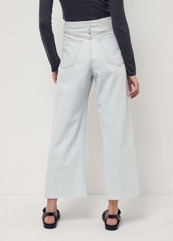 Ruth Super High-Rise Ankle Wide Leg Jeans