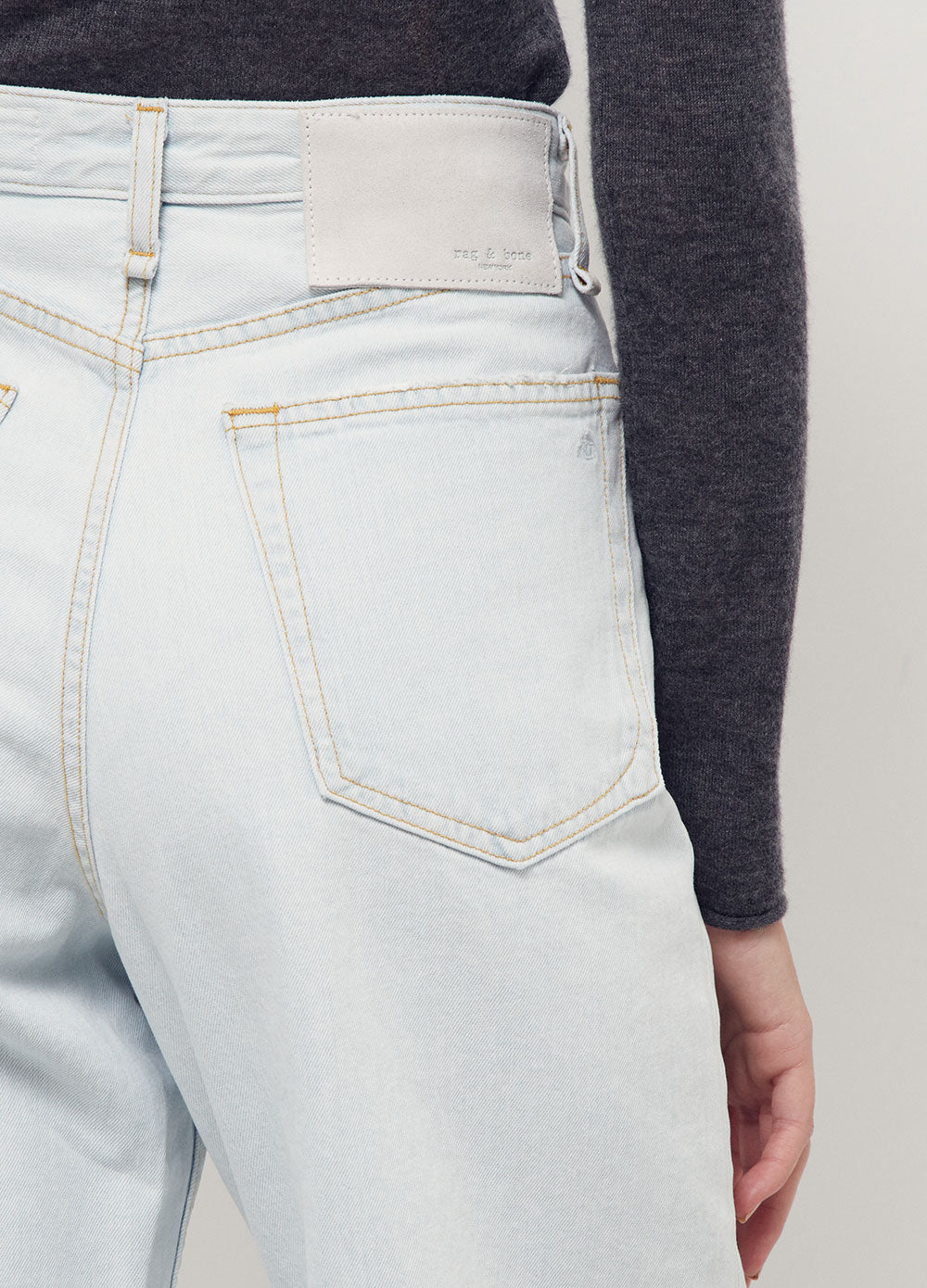 Ruth Super High-Rise Ankle Wide Leg Jeans