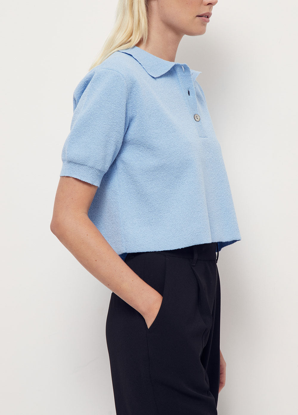 Boucle Short-sleeve Polo Shirt