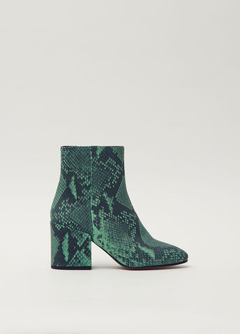 Snake-print Ankle Boots