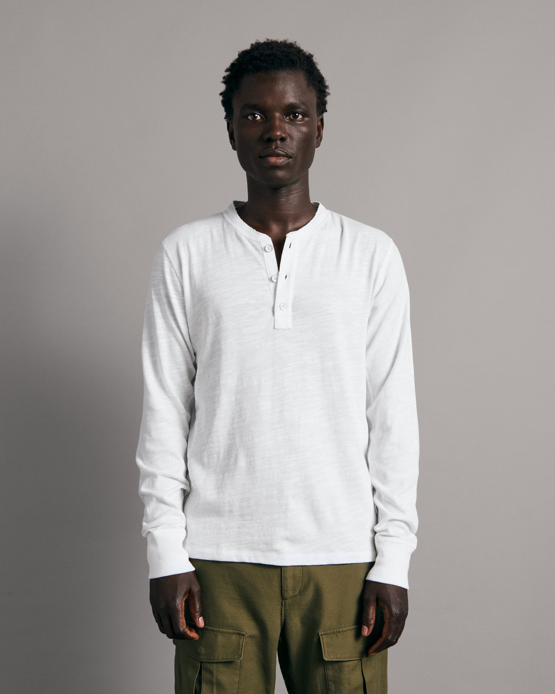 Classic Henley Long Sleeve Top
