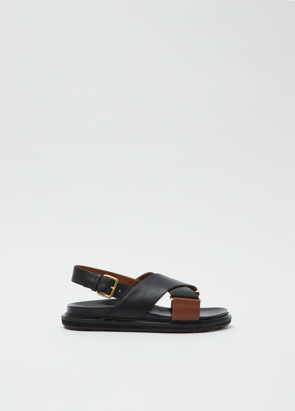 Two-tone Fussbett Sandals