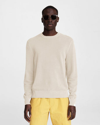 Hemp Pique Crewneck Sweater