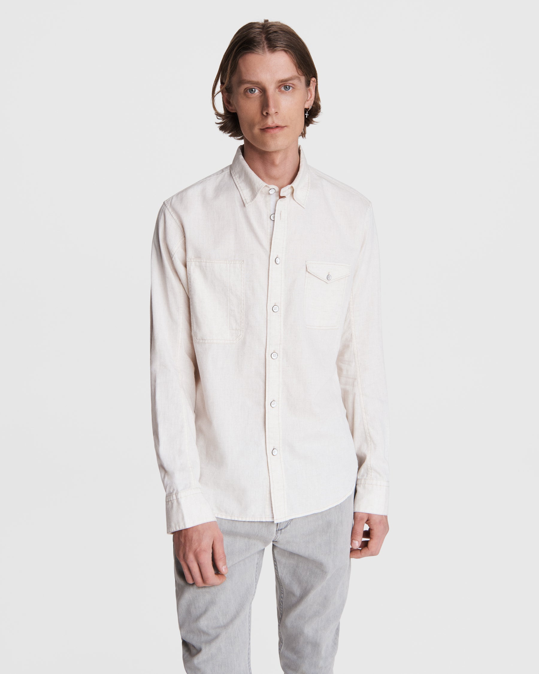 Engineered Linen Shirt