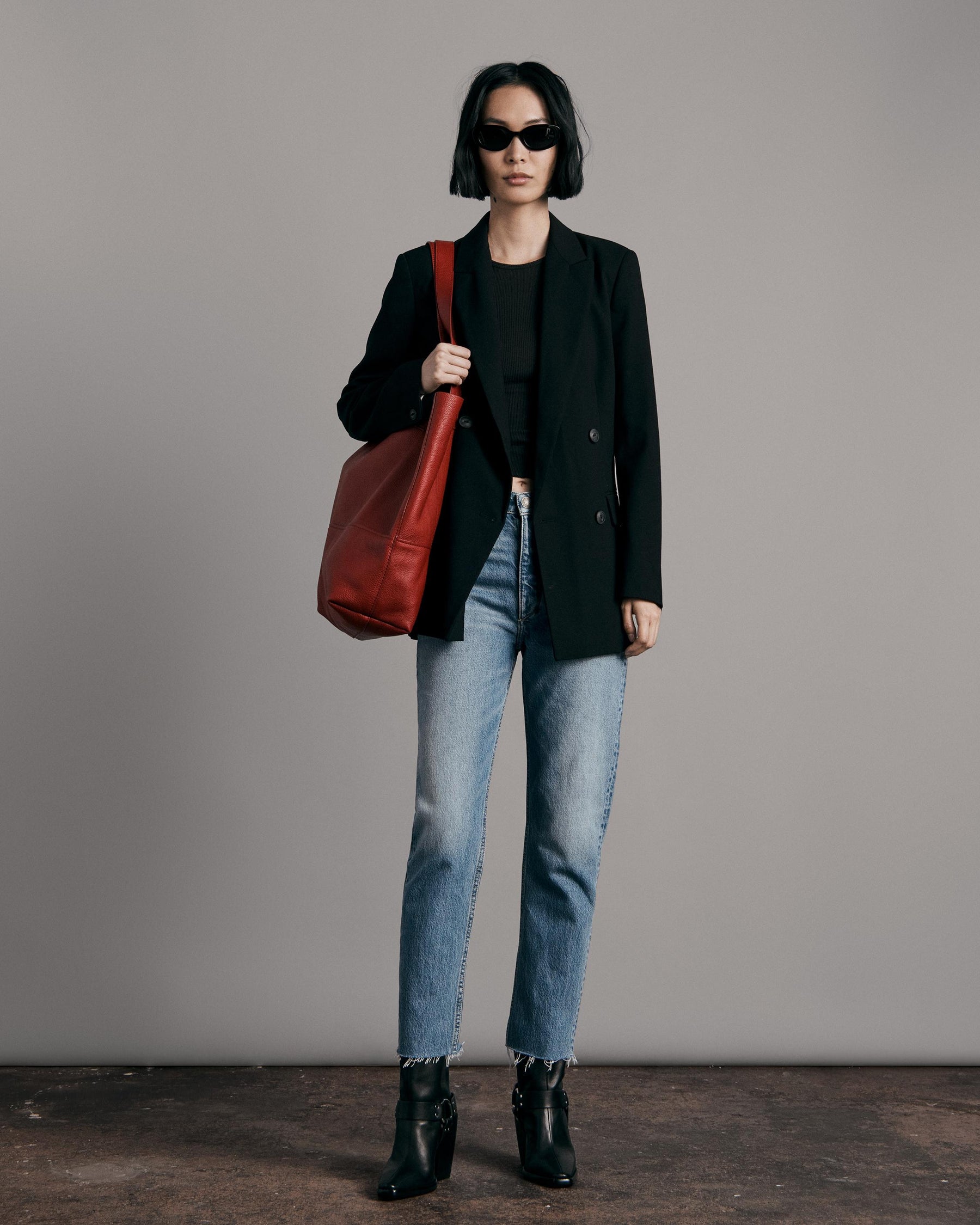 Nina High-Rise Ankle Cigarette Jeans